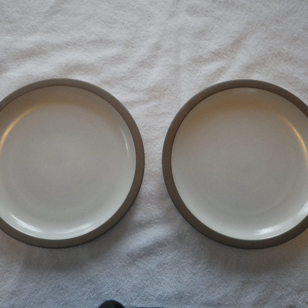 Heath Sandalwood, Rim Shape, Dinner Plates 11 1/2"  Vintage Qty 2